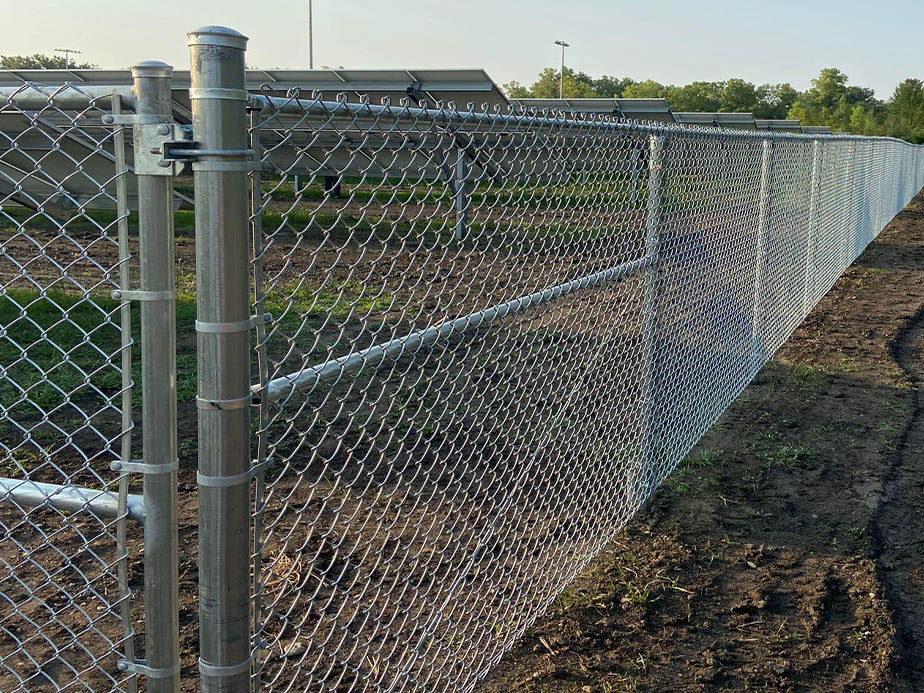 Chain Link boundary fencing in Traverse City Michigan