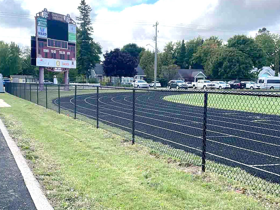 Commercial Chain Link boundary fencing in Traverse City Michigan