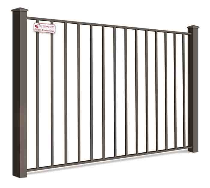 Aluminum fence features popular with Traverse City Michigan homeowners