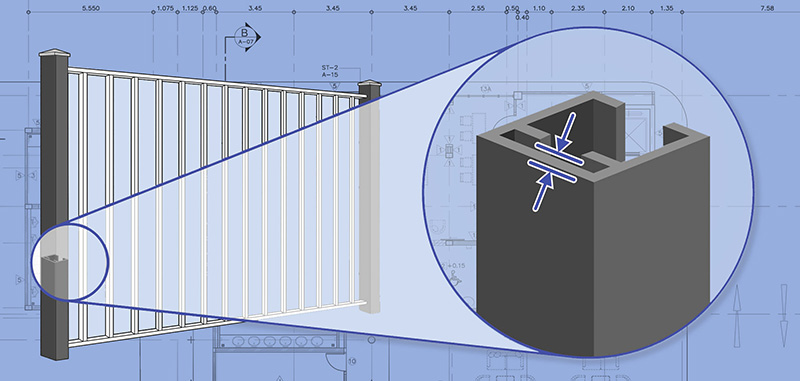 Commercial Aluminum fence features popular with Traverse City Michigan homeowners