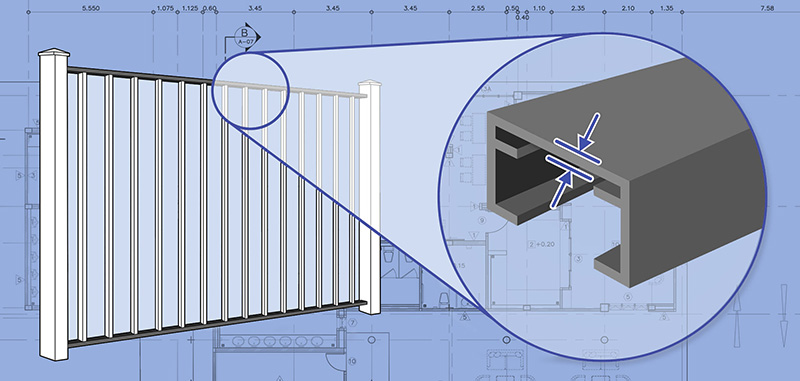 Commercial Aluminum fence features popular with Traverse City Michigan homeowners